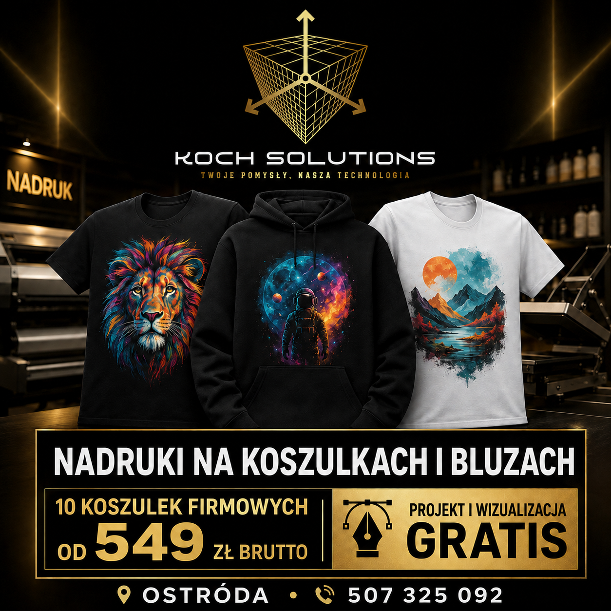 Koszulki i bluzy z własnym nadrukiem